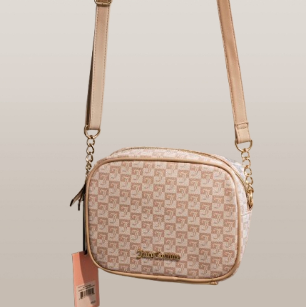 Juicy Couture J Geo Sandstone Bestseller Camera Crossbody Bag